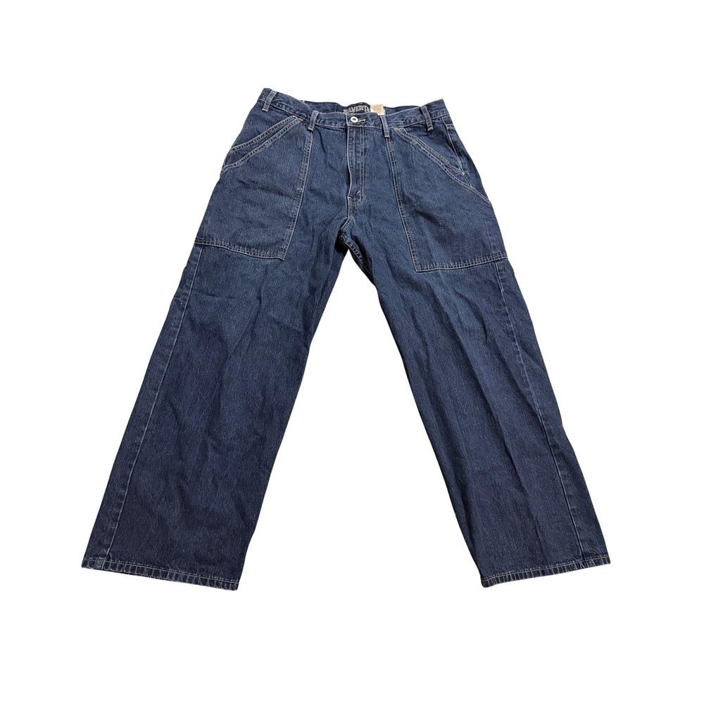 Levi's SilverTab Baggy Jeans Mens 36x30 Blue Carpenter Wide Leg 90s Style
